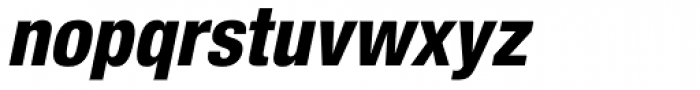 Helvetica Neue Pro Cond Heavy Oblique Font LOWERCASE