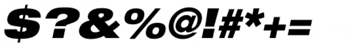 Helvetica Neue Pro Extd Black Oblique Font OTHER CHARS