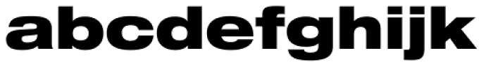 Helvetica Neue Pro Extd Black Font LOWERCASE
