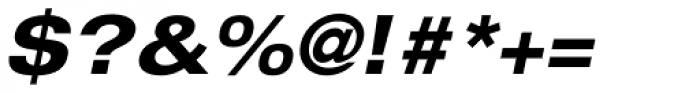 Helvetica Neue Pro Extd Bold Oblique Font OTHER CHARS