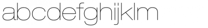 Helvetica Neue Pro Extd UltraLight Font LOWERCASE