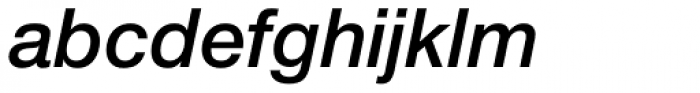Helvetica Neue Pro Medium Italic Font LOWERCASE
