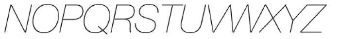 Helvetica Neue Pro UltraLight Italic Font UPPERCASE