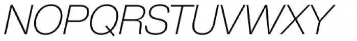 Helvetica Now Display ExtraLight Italic Font UPPERCASE