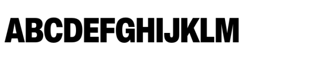 Helvetica Now Pro Display Condensed Black Font UPPERCASE