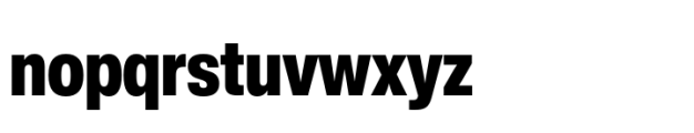 Helvetica Now Pro Display Condensed Black Font LOWERCASE