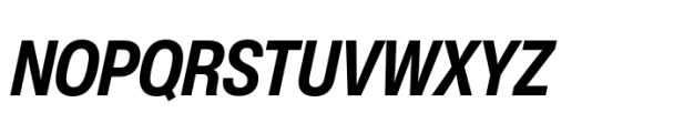 Helvetica Now Pro Display Condensed Bold Italic Font UPPERCASE