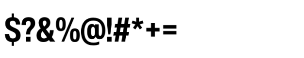 Helvetica Now Pro Display Condensed Bold Font OTHER CHARS