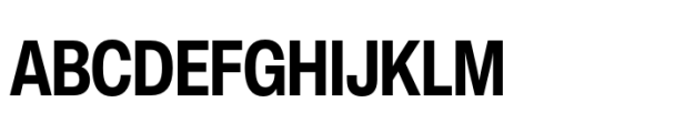 Helvetica Now Pro Display Condensed Bold Font UPPERCASE