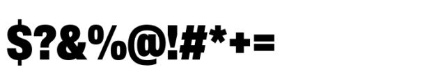 Helvetica Now Pro Display Condensed ExtraBlack Font OTHER CHARS