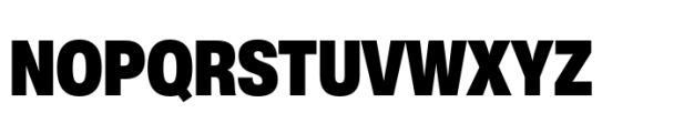 Helvetica Now Pro Display Condensed ExtraBlack Font UPPERCASE