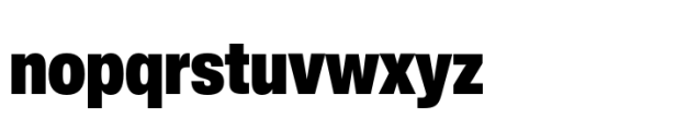 Helvetica Now Pro Display Condensed ExtraBlack Font LOWERCASE