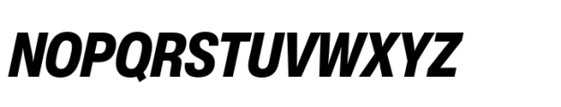 Helvetica Now Pro Display Condensed ExtraBold Italic Font UPPERCASE