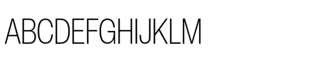 Helvetica Now Pro Display Condensed ExtraLight Font UPPERCASE