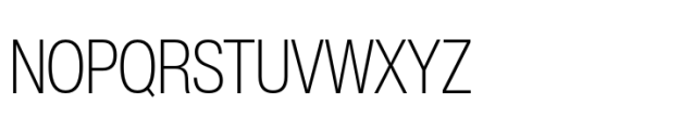 Helvetica Now Pro Display Condensed ExtraLight Font UPPERCASE
