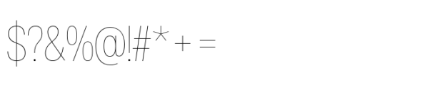Helvetica Now Pro Display Condensed Hairline Font OTHER CHARS