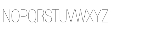 Helvetica Now Pro Display Condensed Hairline Font UPPERCASE