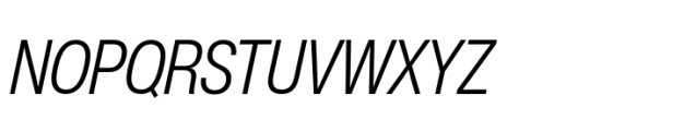 Helvetica Now Pro Display Condensed Light Italic Font UPPERCASE