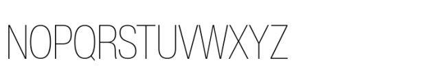 Helvetica Now Pro Display Condensed Thin Font UPPERCASE