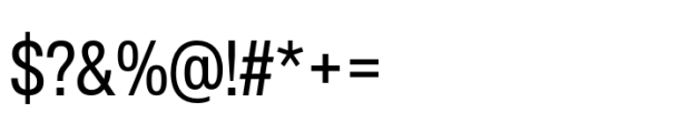 Helvetica Now Pro Display Condensed Font OTHER CHARS