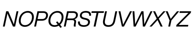 Helvetica Now Pro Display Italic Font UPPERCASE