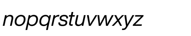 Helvetica Now Pro Display Italic Font LOWERCASE