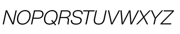 Helvetica Now Pro Display Light Italic Font UPPERCASE