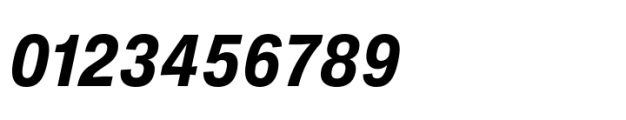 Helvetica Now Pro Micro Condensed ExtraBold Italic Font OTHER CHARS