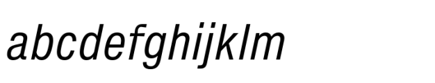 Helvetica Now Pro Micro Condensed Italic FONT