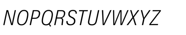 Helvetica Now Pro Micro Condensed Light Italic Font UPPERCASE