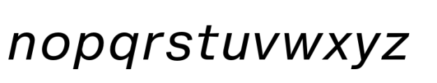 Helvetica Now Pro Micro Italic Font LOWERCASE