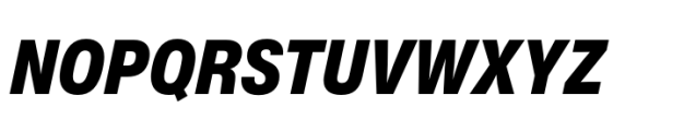 Helvetica Now Pro Text Condensed Black Italic Font UPPERCASE