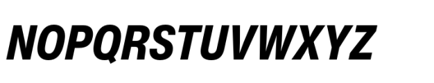 Helvetica Now Pro Text Condensed ExtraBold Italic Font UPPERCASE