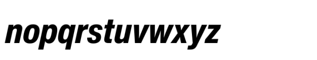 Helvetica Now Pro Text Condensed ExtraBold Italic Font LOWERCASE