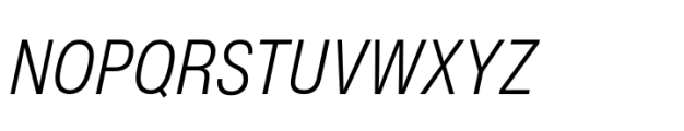 Helvetica Now Pro Text Condensed Light Italic Font UPPERCASE