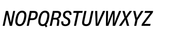 Helvetica Now Pro Text Condensed Medium Italic Font UPPERCASE