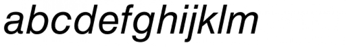 Helvetica Oblique Font LOWERCASE