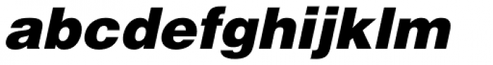 Helvetica Pro Black Oblique Font LOWERCASE