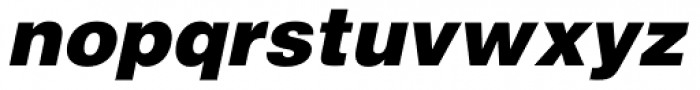 Helvetica Pro Black Oblique Font LOWERCASE