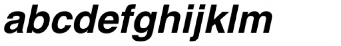Helvetica Pro Bold Oblique Font LOWERCASE