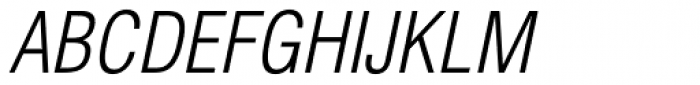 Helvetica Pro Light Condensed Oblique Font UPPERCASE