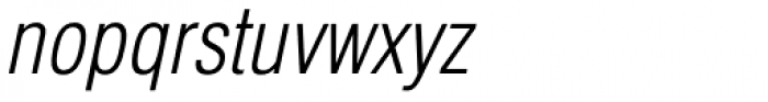 Helvetica Pro Light Condensed Oblique Font LOWERCASE