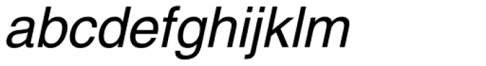 Helvetica Pro Oblique Font LOWERCASE
