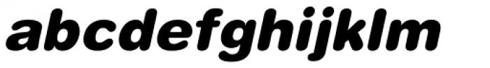 Helvetica Pro Rounded Black Oblique Font LOWERCASE