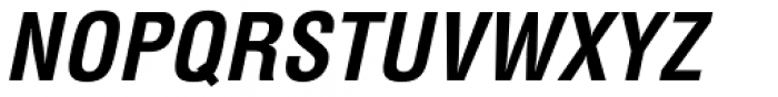 Helvetica Std Bold Condensed Oblique Font UPPERCASE