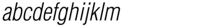 Helvetica Std Light Condensed Oblique Font LOWERCASE