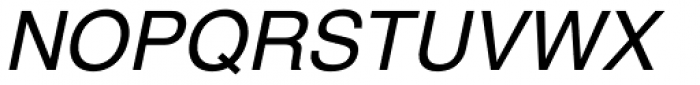 Helvetica Std Textbook Oblique Font UPPERCASE
