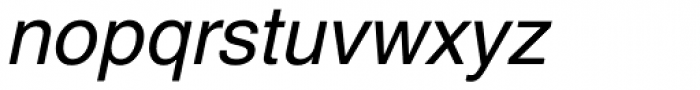 Helvetica World Italic Font LOWERCASE