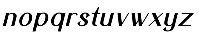 Helyanthus Italic Font LOWERCASE