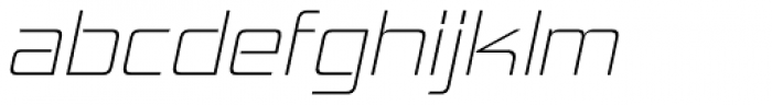 Hemi Head ExtraLight Italic Font LOWERCASE